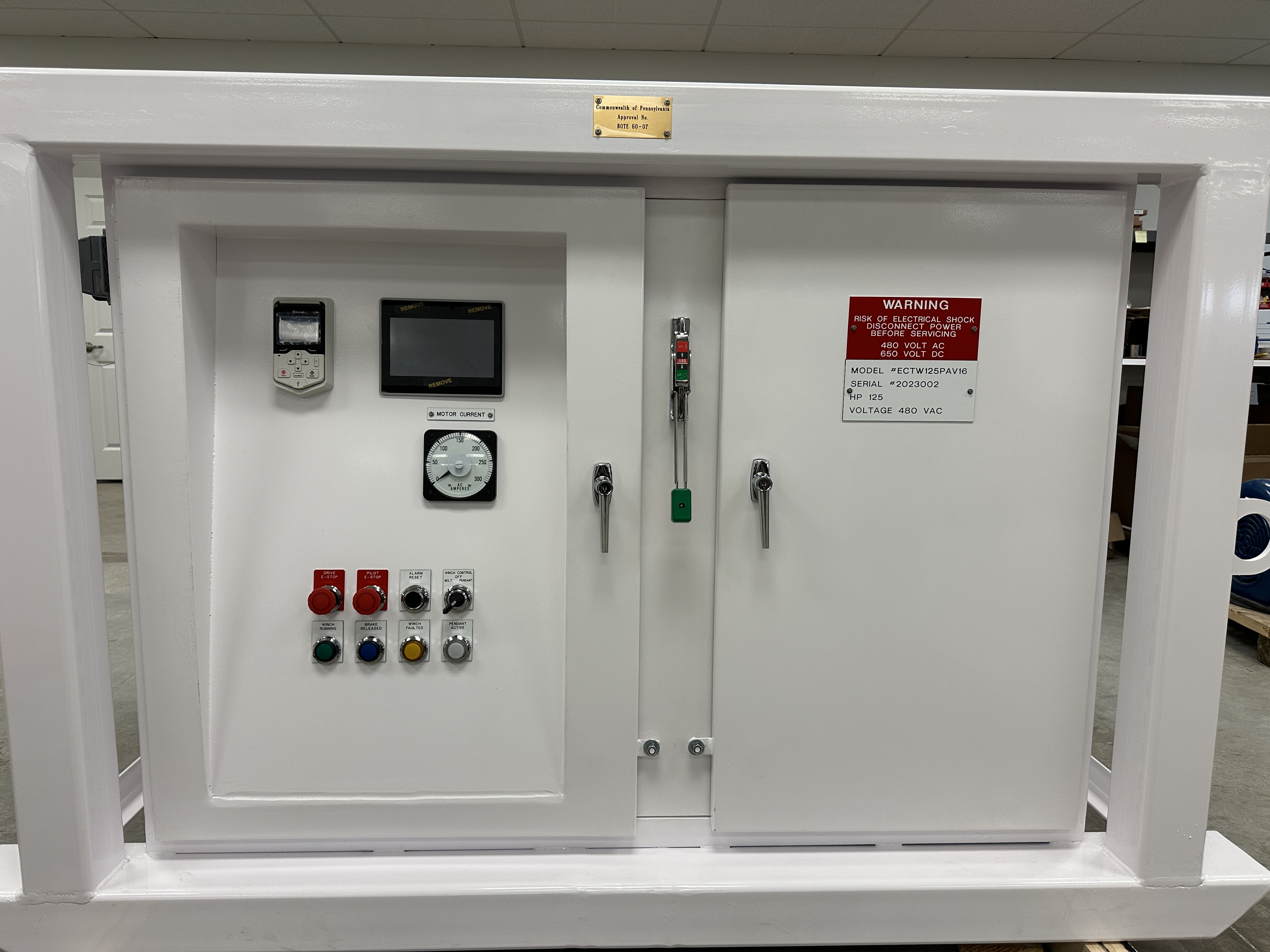 125HP VFD Control Panel